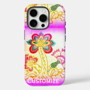 groovy 70's psychedelic palm tree iphone case