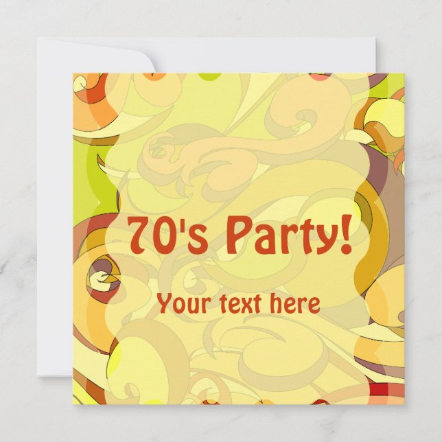 Groovy 70s Stationary Card (Front)