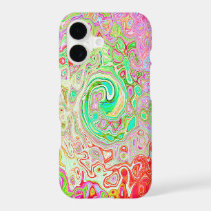 Groovy Abstract Retro Pastel Green Liquid Swirl