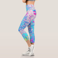 Groovy Abstract Retro Robin's Egg Blue Swirl