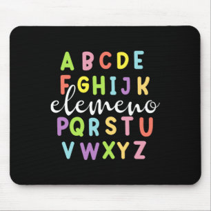 Groovy Alphabet Abc Elemeno Back To School Teacher Mouse Pad