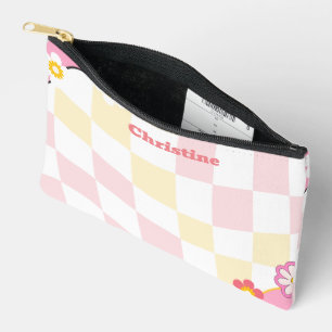 Groovy and Boozy Bachelorette Bridesmaids Gift  Accessory Pouch