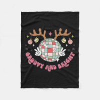 Groovy And Bright Merry Christmas Disco Ball Reind
