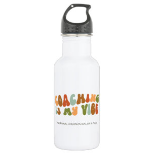 Groovy and Retro Coaching is My Vibe, Coach 532 Ml Water Bottle