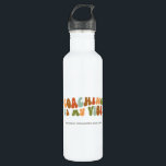 Groovy and Retro Coaching is My Vibe, Coach 710 Ml Water Bottle<br><div class="desc">Groovy and Retro Coaching is My Vibe Water Bottle,  for Coaches</div>