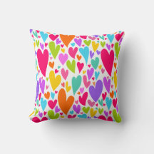 Groovy and Romantic Colourful Hearts Valentine