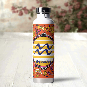 Groovy Aquarius Custom Water Bottle