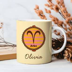 Groovy Aries Custom Coffee Mug