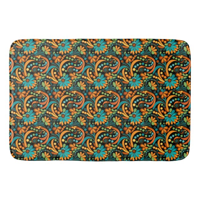Groovy Art Bath Mat (Front)