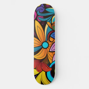 Groovy Art Skateboard