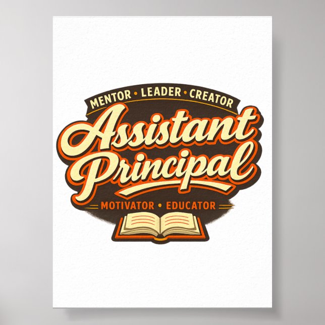 Groovy Assistant Principal Printable Download Poster (Front)