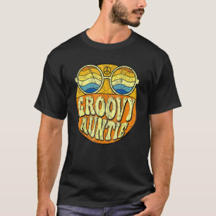 Groovy Auntie 70s Aesthetic Nostalgia Retro Aunt S T-Shirt