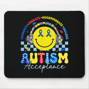 Groovy Autism Awareness Acceptance Special Mouse Pad