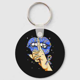 Groovy Autism Awareness Dont Judge What You Don't  Key Ring