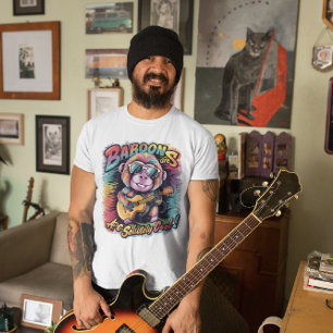 Groovy Baboon: Baboons are ape-solutely cool T-Shirt