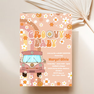 Groovy Baby Baby Shower Party Invitation