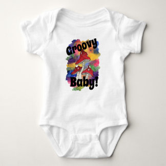 Groovy Baby! Psychedelic Tie-dye Baby Bodysuit