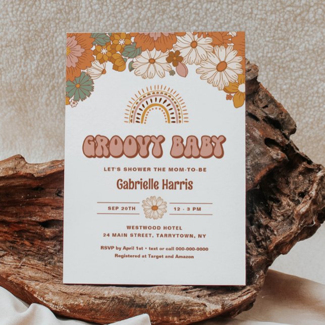 Groovy Baby Shower Invitation (Creator Uploaded)