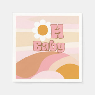 Groovy Baby Shower Napkins