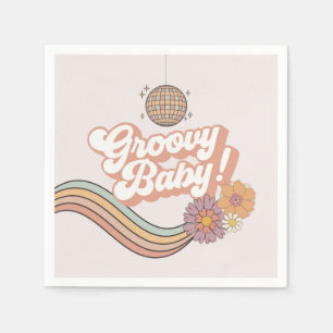 Groovy Baby Shower Retro Party Plates Napkin