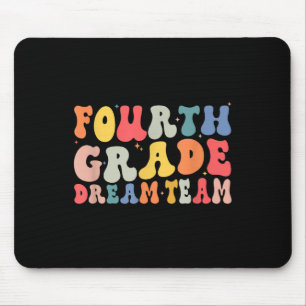 Groovy Back To School First Day Of Fourth Grade Dr Mouse Pad