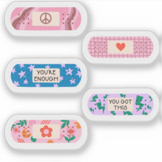 Groovy Band-Aid –Retro Motivational Healing Design