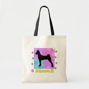 Groovy Basenji Tote Bag