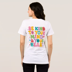 Groovy Be Kind To Your Mind Personalised T-Shirt Tri-Blend Shirt