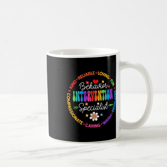 Groovy Behaviour Intervention Specialist Back To S Coffee Mug (Right)