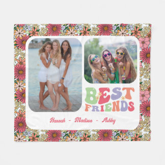 Groovy Best Friends 2 Photo Fleece Blanket