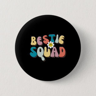 Groovy Bestie Squad Besties Trip Besties Matching  6 Cm Round Badge