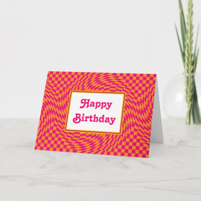 Groovy Birthday Card (Front)