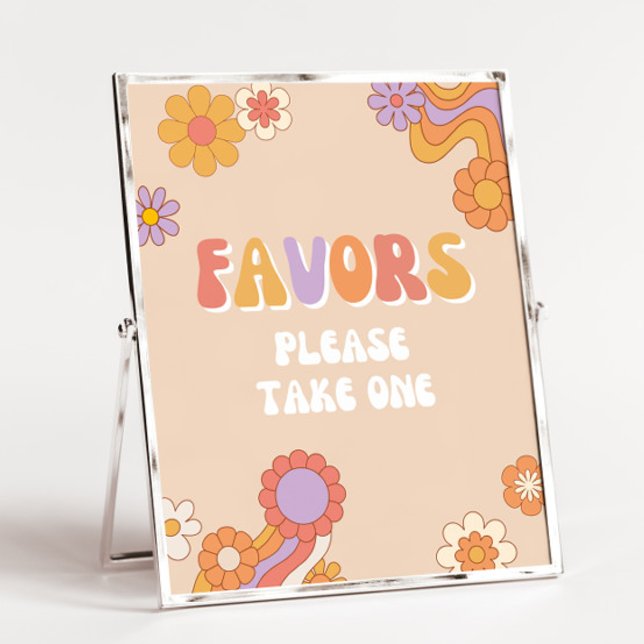Groovy Birthday Party Favours Sign (Creator Uploaded)