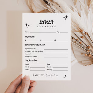 Groovy Black 2023 Year in Review New Year's Cards