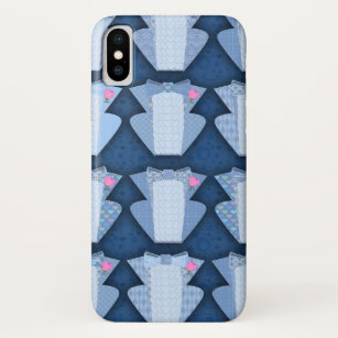 Groovy Blue Tux Pattern Case-Mate iPhone Case