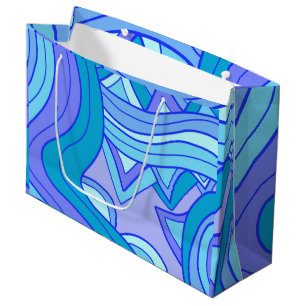 Groovy Blues Large Gift Bag