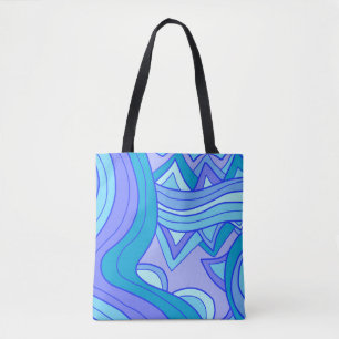 Groovy Blues Tote Bag