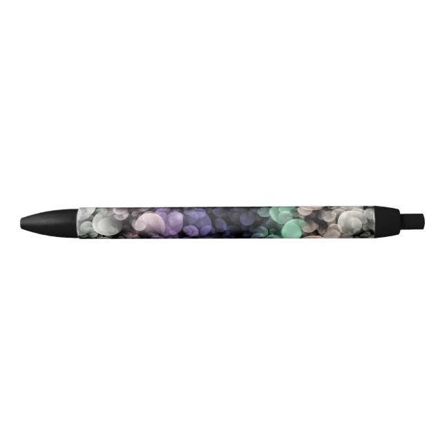 Groovy Boho Bubbles Eclectic Uingender Pride Flag Black Ink Pen (Front)