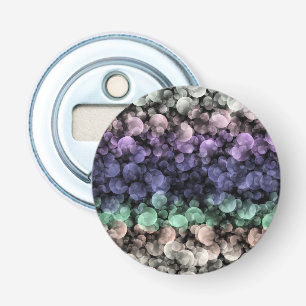 Groovy Boho Bubbles Eclectic Uingender Pride Flag Bottle Opener