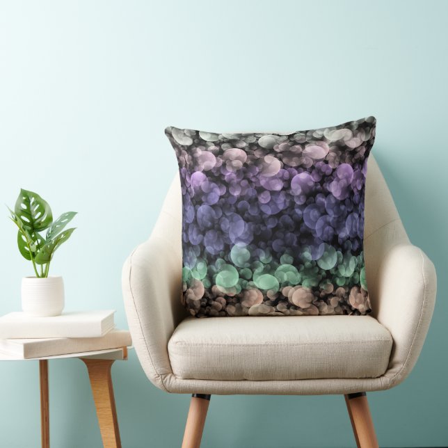 Groovy Boho Bubbles Eclectic Uingender Pride Flag Cushion (Chair)