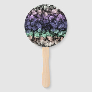 Groovy Boho Bubbles Eclectic Uingender Pride Flag Hand Fan