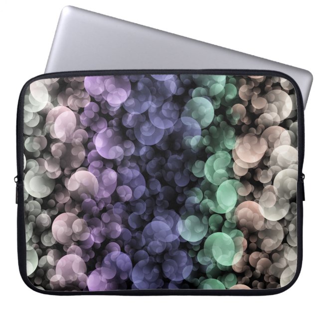 Groovy Boho Bubbles Eclectic Uingender Pride Flag Laptop Sleeve (Front)