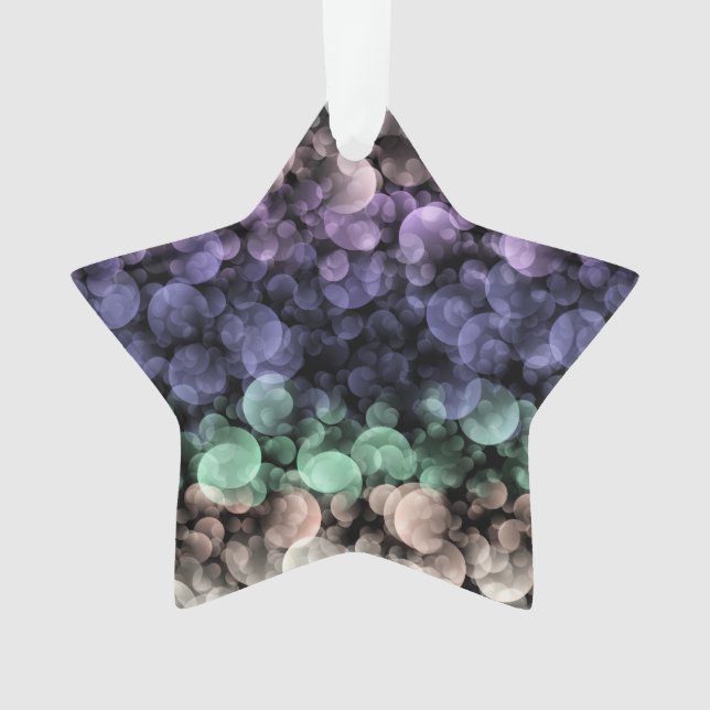 Groovy Boho Bubbles Eclectic Uingender Pride Flag Ornament (Front)