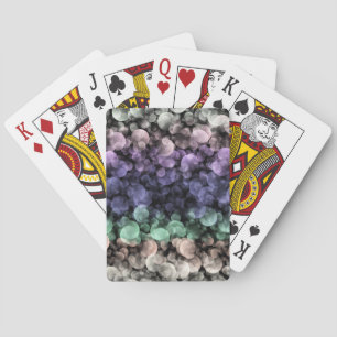 Groovy Boho Bubbles Eclectic Uingender Pride Flag Playing Cards