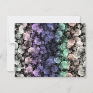 Groovy Boho Bubbles Eclectic Uingender Pride Flag Postcard