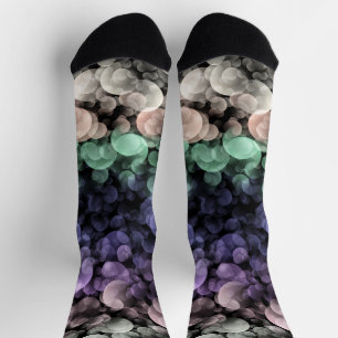 Groovy Boho Bubbles Eclectic Uingender Pride Flag Socks