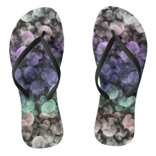 Groovy Boho Bubbles Eclectic Uingender Pride Flag Thongs
