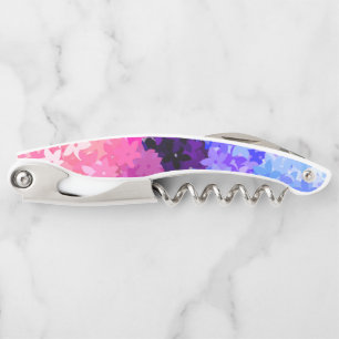 Groovy Boho Quirky Retro Floral Omnisexual Pride Corkscrew