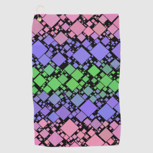 Groovy Boho Retro Mod Geometric Trigender Pride Golf Towel