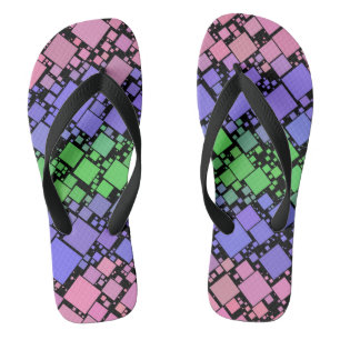 Groovy Boho Retro Mod Geometric Trigender Pride Thongs